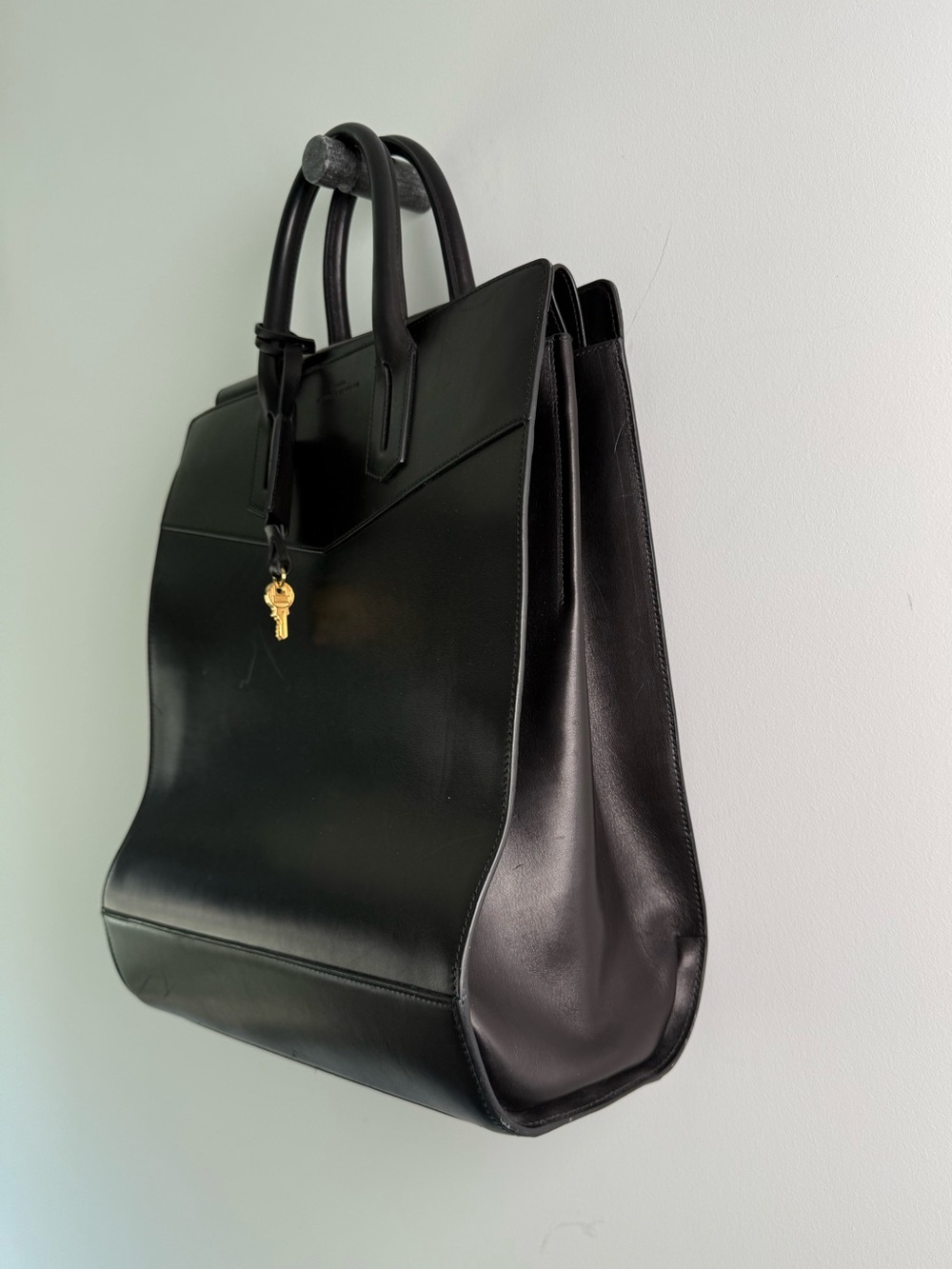 $1.6k Byredo Nécessaire de Voyage Leather Tote Bag Large Black Italy Rare - Picture 12 of 15